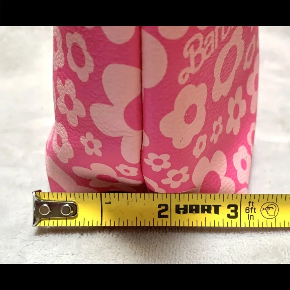 NWOT Barbie Pink Floral Cosmetic Bag